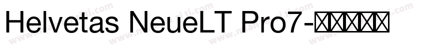 Helvetas NeueLT Pro7字体转换